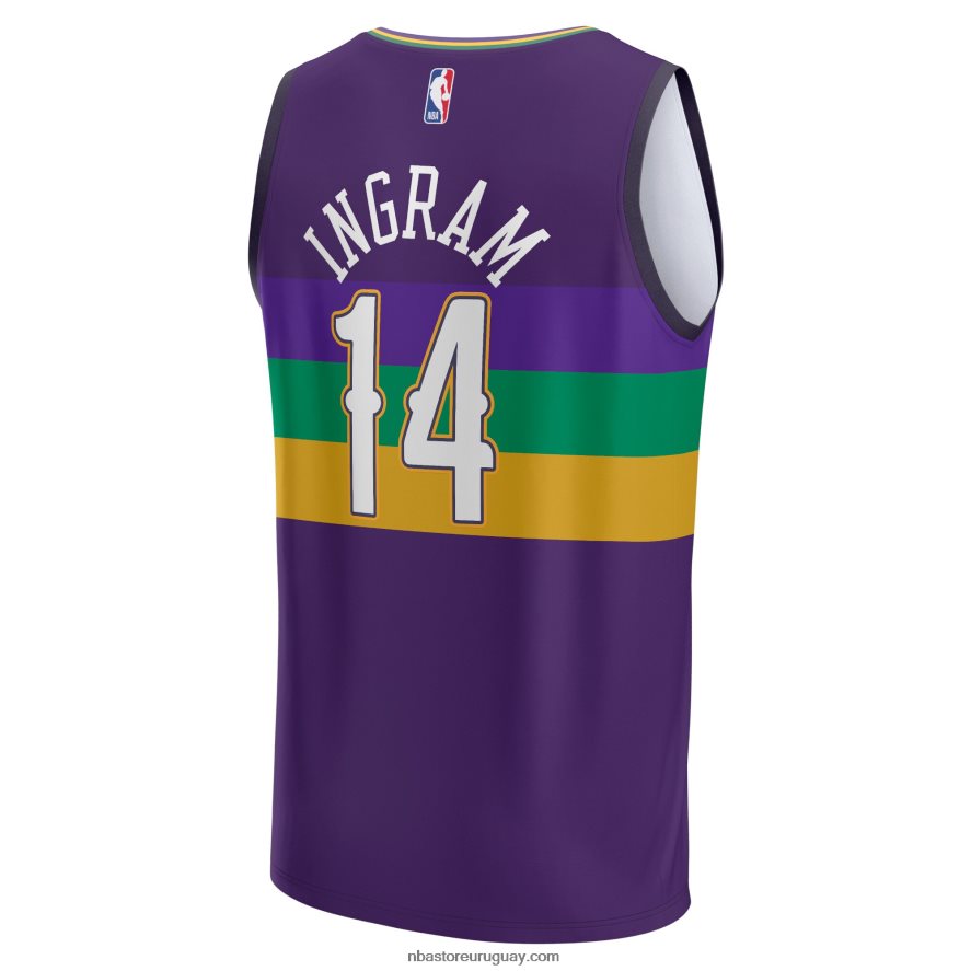 new orleans pelícanos brandon ingram púrpura fastbreak jersey 6L080N17257 NBA