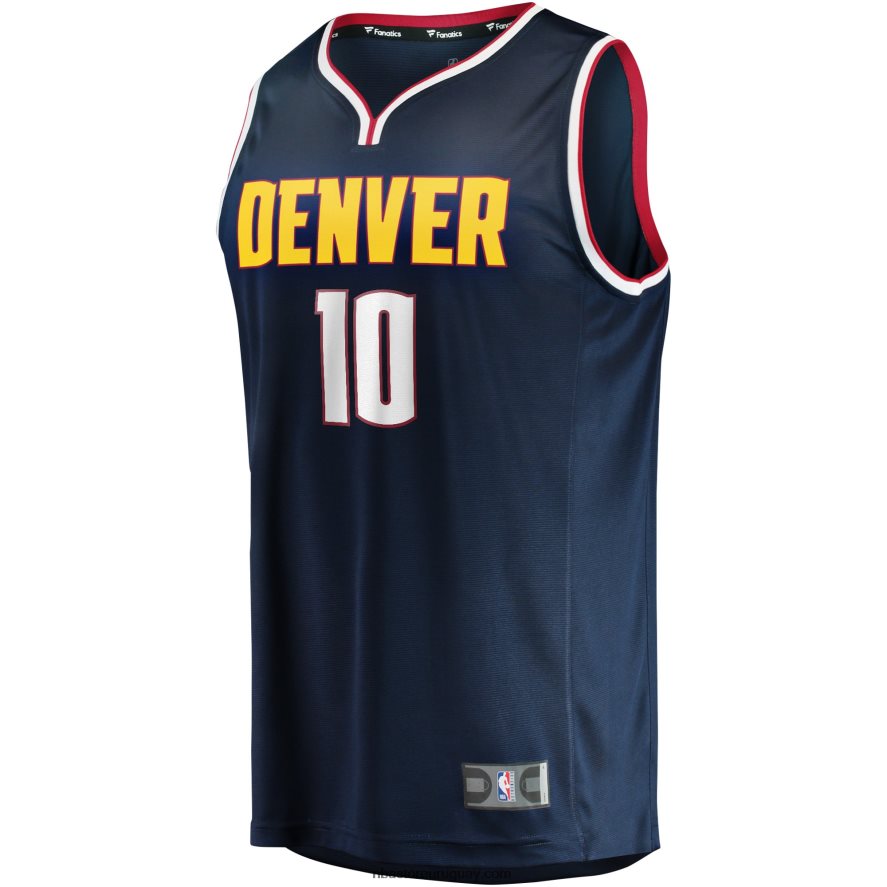 camiseta de jugador de denver nuggets jack white navy fast break 6L080N17976 NBA
