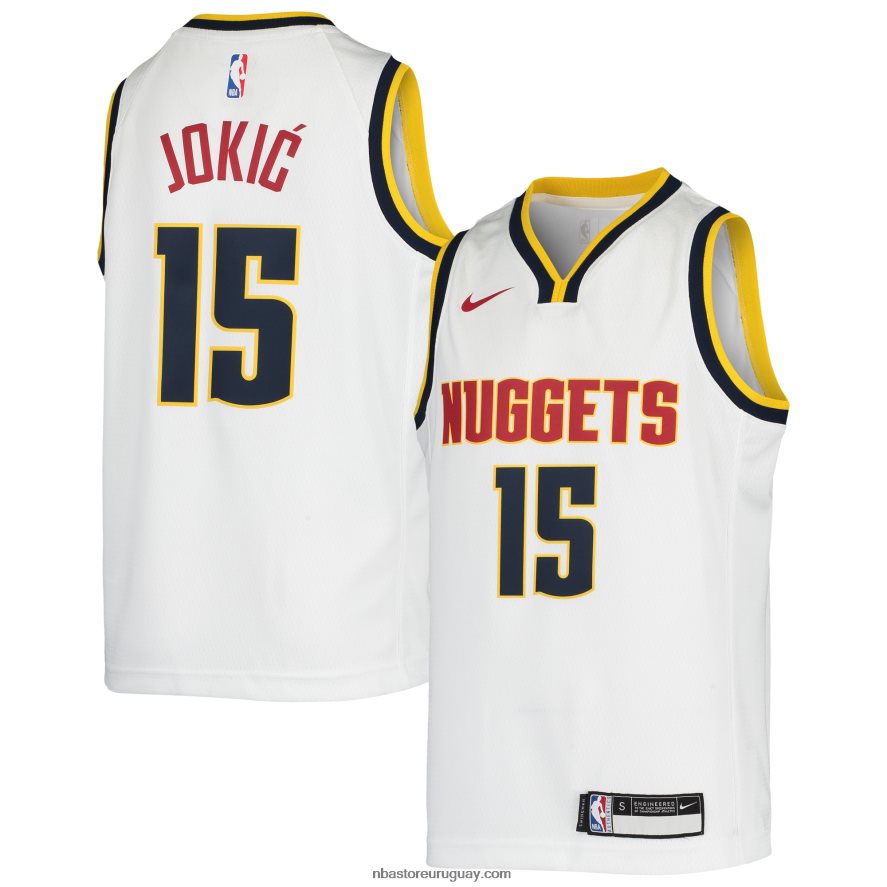 camiseta denver nuggets nikola jokic nike blanca swingman 6L080N19112 NBA