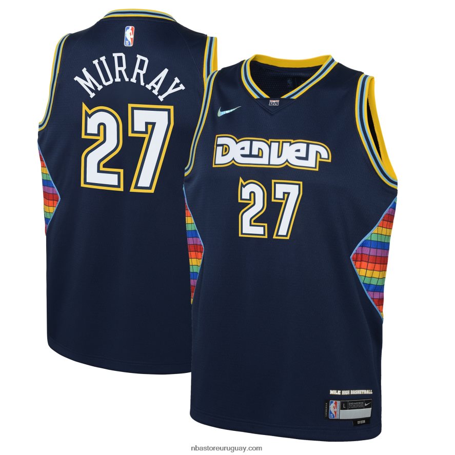 camiseta jamal murray denver nuggets nike azul marino swingman 6L080N17493 NBA