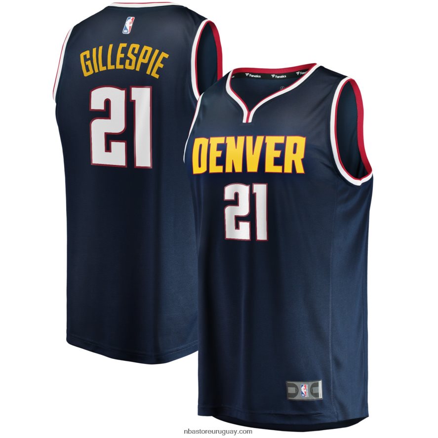 denver nuggets collin gillespie camiseta de jugador de ruptura rápida azul marino 6L080N17975 NBA