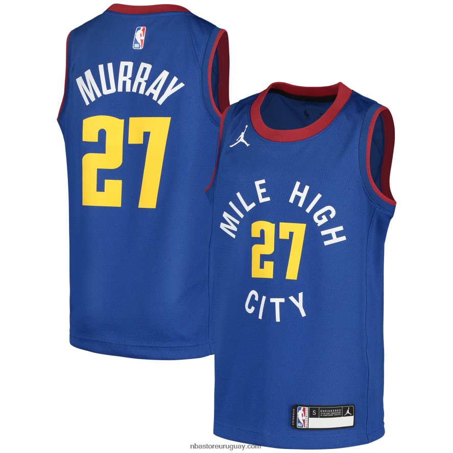 denver nuggets jamal murray jordan marca azul swingman player jersey 6L080N17670 NBA