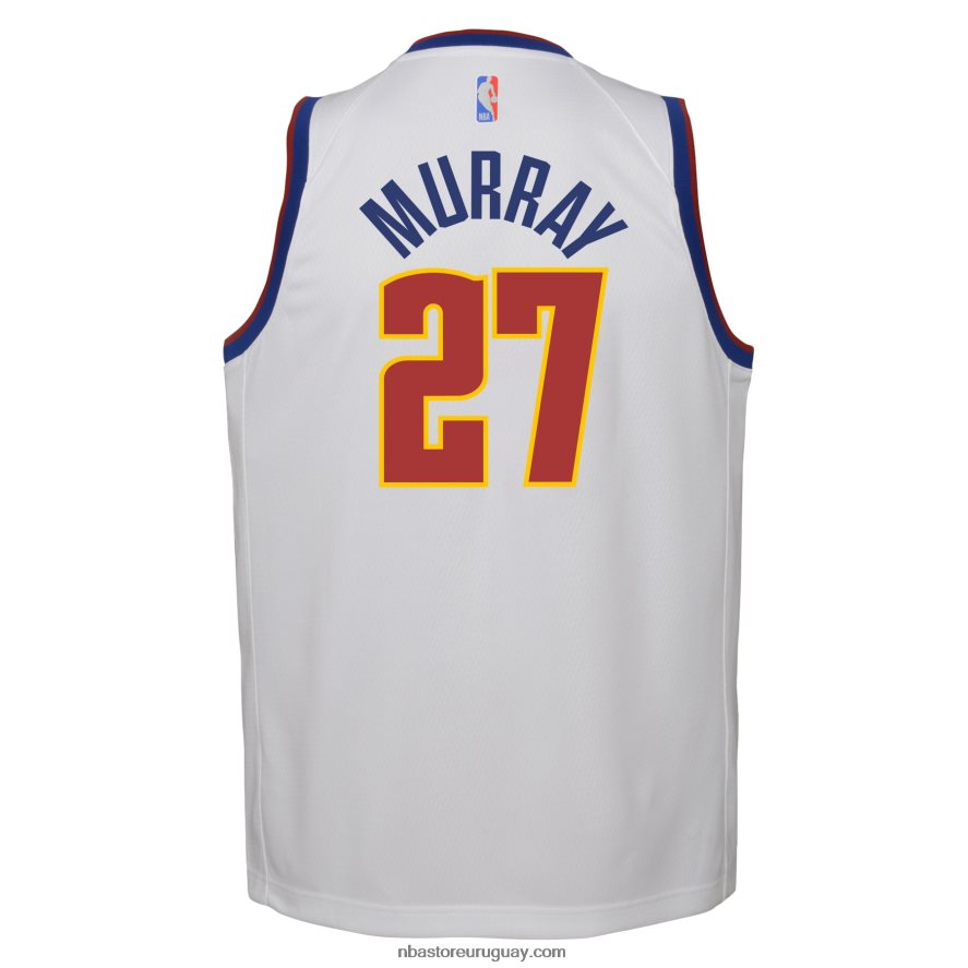 denver nuggets jamal murray nike camiseta blanca de jugador swingman - edición ganada 6L080N18034 NBA