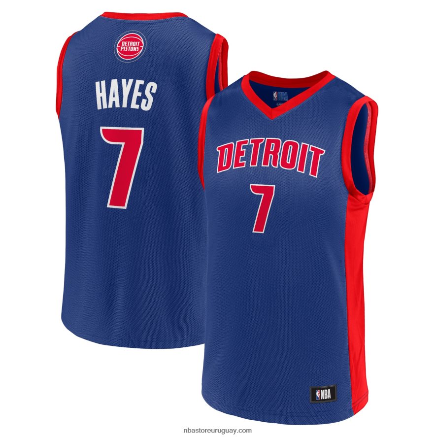 camiseta de jugador de los pistones de detroit azul de killian hayes 6L080N17265 NBA