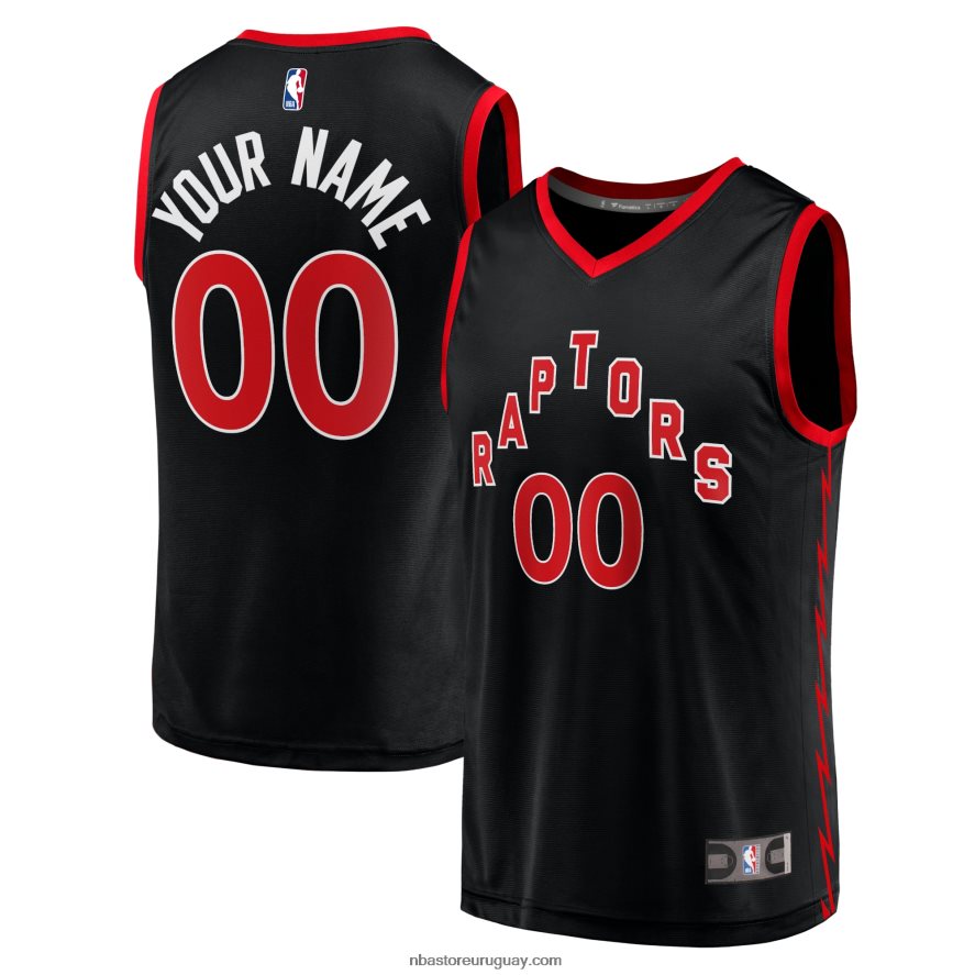Toronto Raptors Réplica de camiseta personalizada negra Fast Break 6L080N19880 NBA