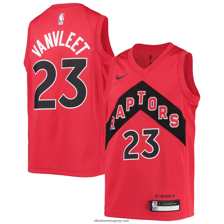 camiseta toronto raptors fred vanvleet nike rojo swingman 6L080N18682 NBA