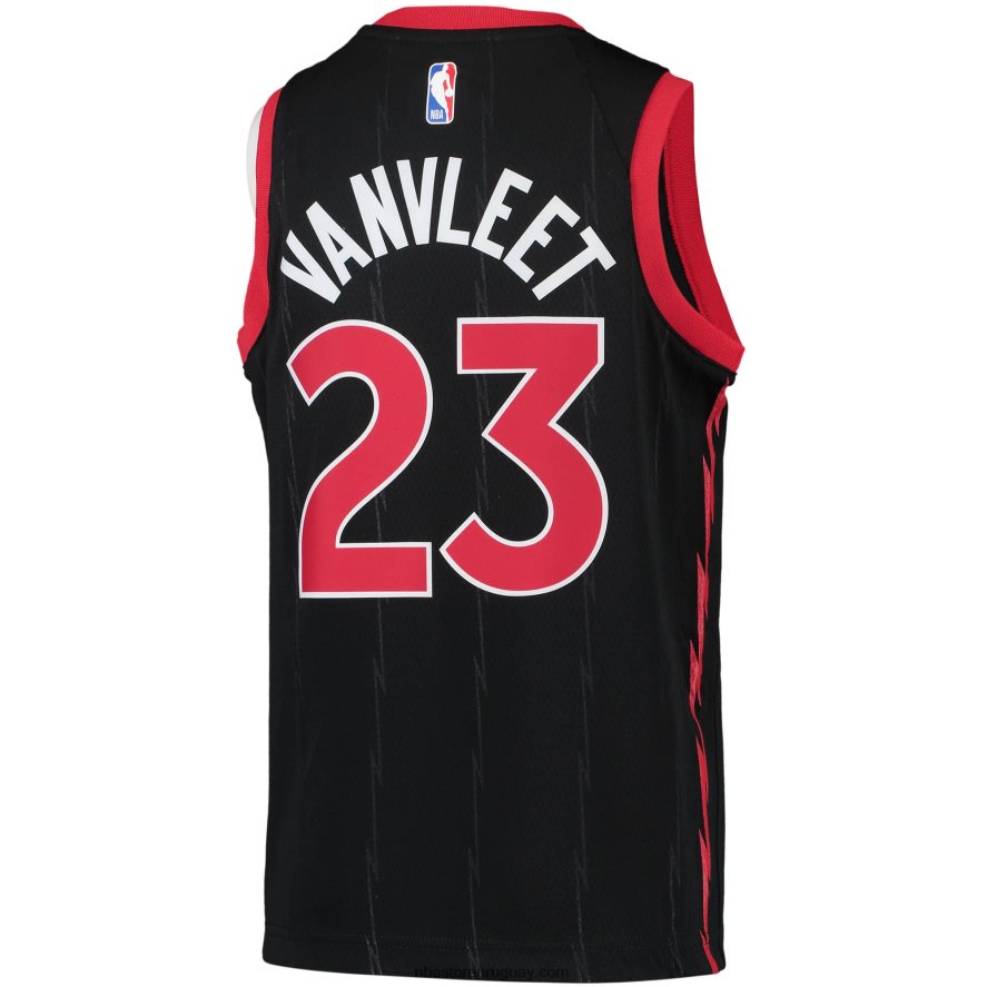 toronto raptors fred vanvleet jordan marca jugador negro jersey 6L080N19914 NBA