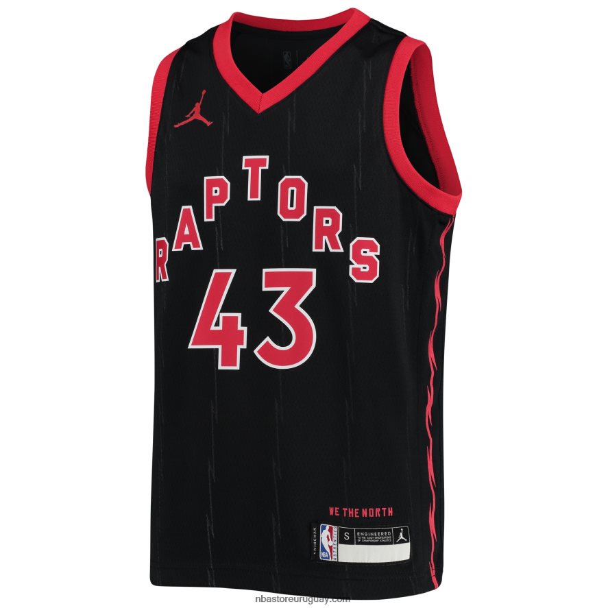 toronto raptors pascal siakam jordan marca negro swingman jersey 6L080N18231 NBA