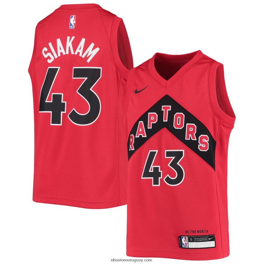 toronto raptors pascal siakam nike rojo swingman camiseta 6L080N19892 NBA