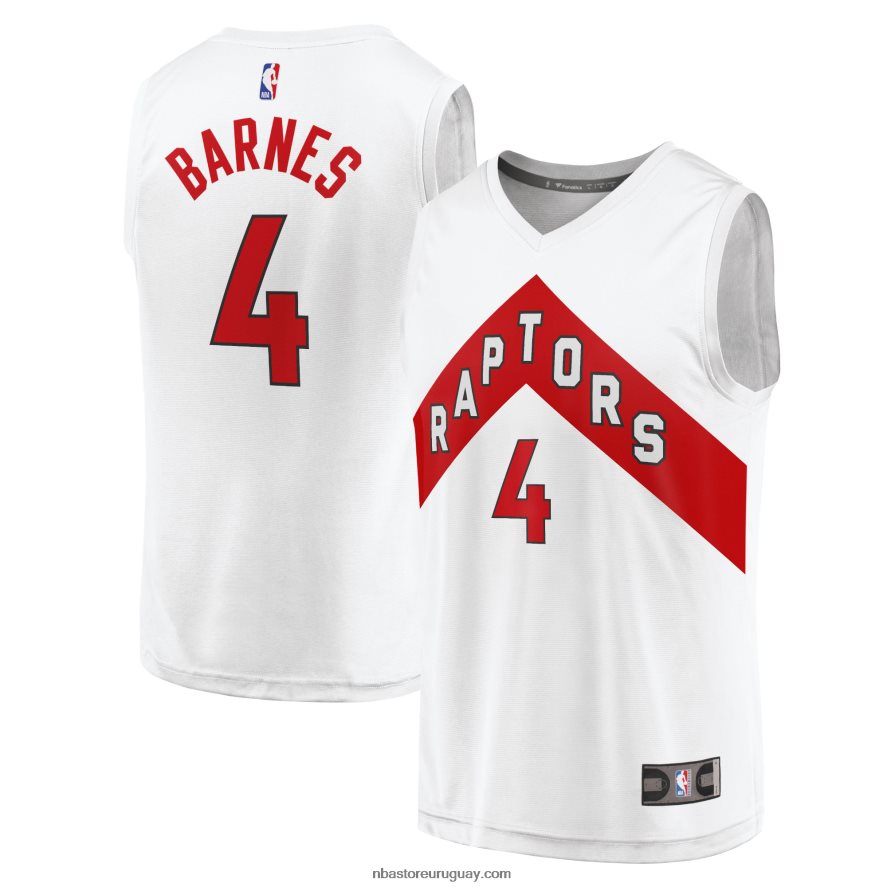 toronto raptors scottie barnes blanco fast break player jersey 6L080N17802 NBA