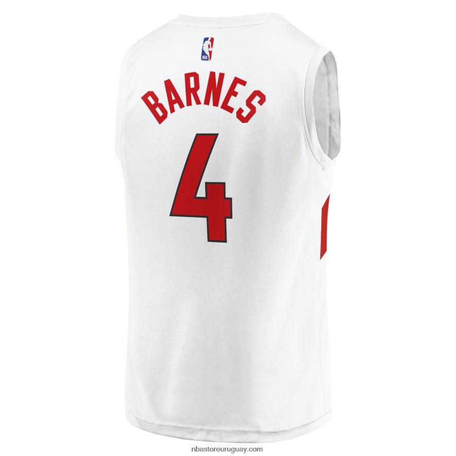 toronto raptors scottie barnes blanco fast break player jersey 6L080N17802 NBA