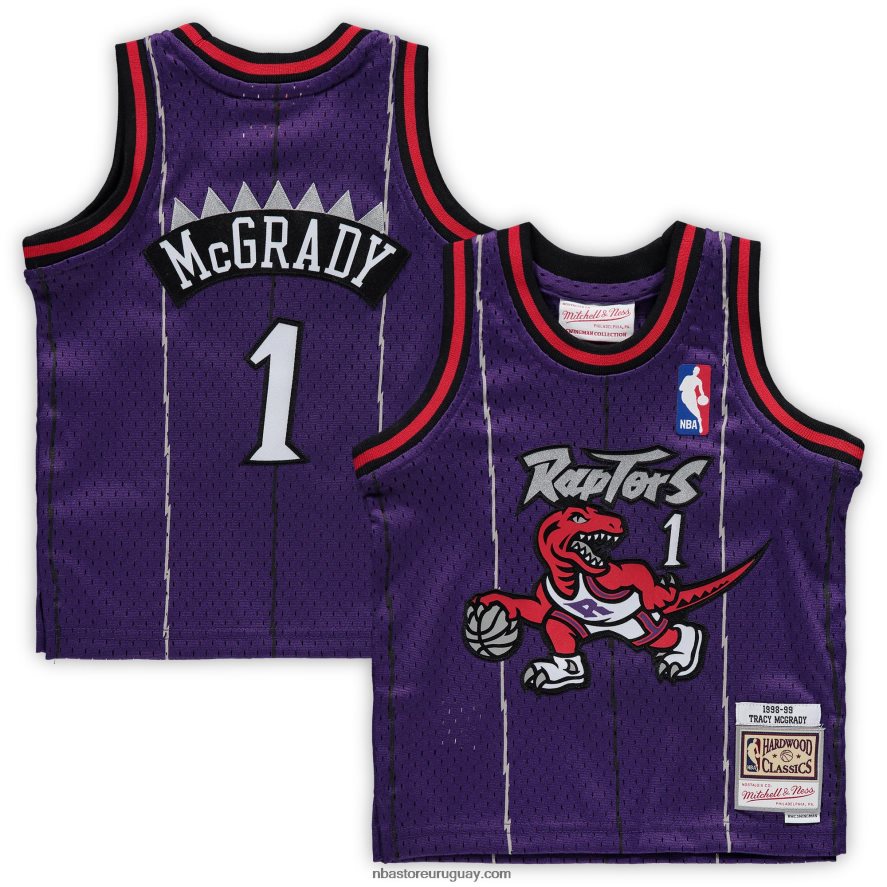 toronto raptors tracy mcgrady púrpura clásico de madera dura jugador retirado 6L080N17292 NBA