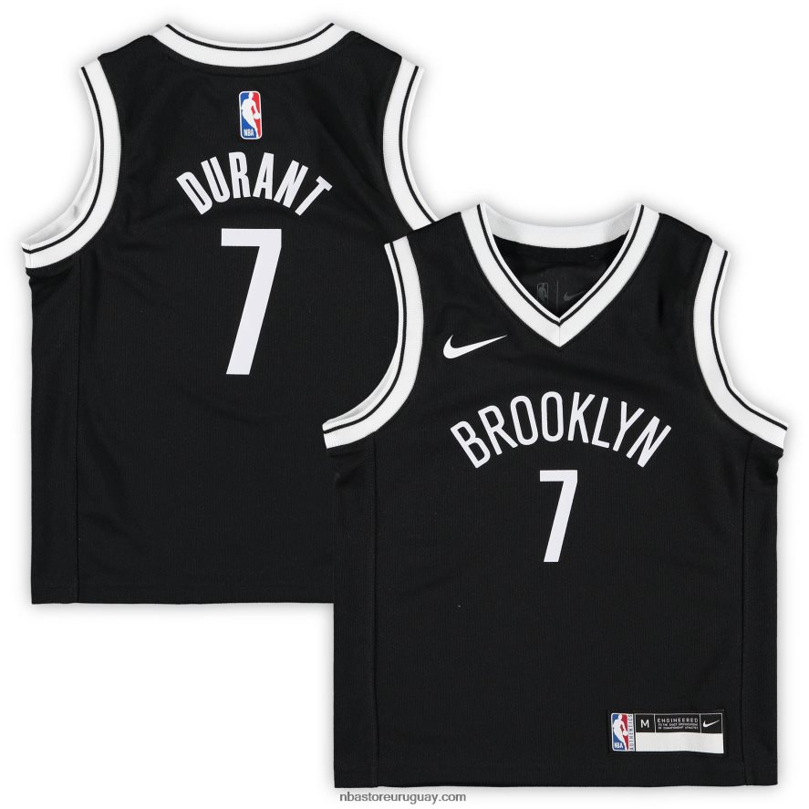 Preschool Brooklyn Nets Kevin Durant Nike camiseta negra 6L080N17008 NBA