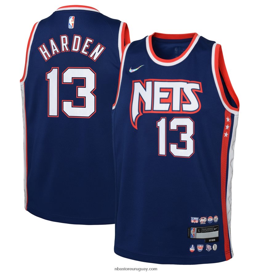 brooklyn nets james harden nike azul marino swingman jersey 6L080N17666 NBA