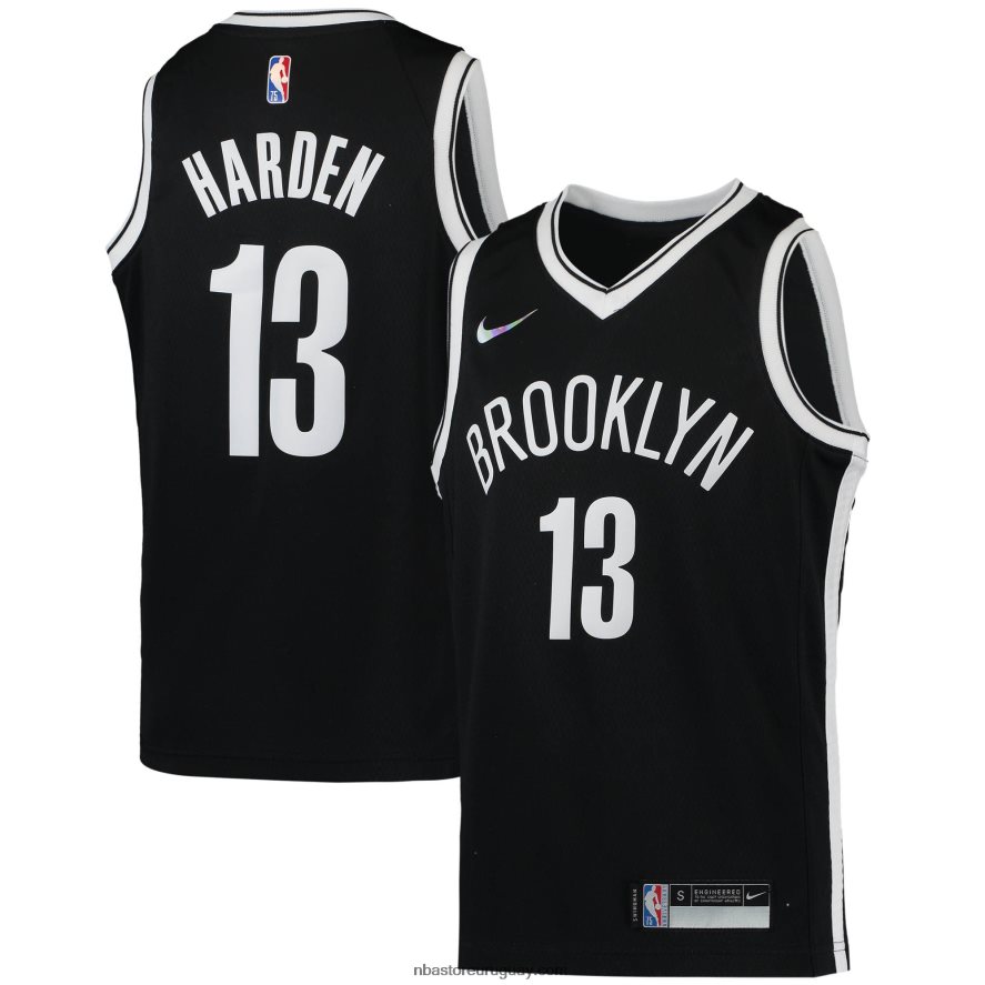 brooklyn nets james harden nike negro diamante swingman jersey 6L080N17773 NBA