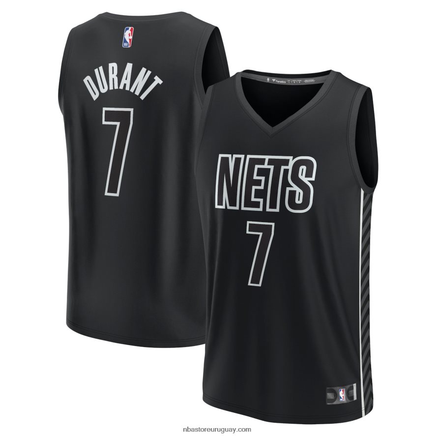 brooklyn nets kevin durant camiseta de jugador de contraataque negro 6L080N17260 NBA