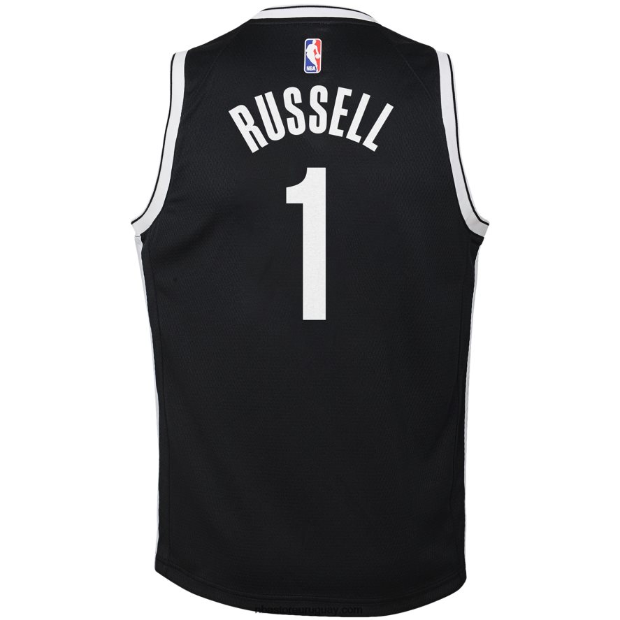 camiseta brooklyn nets d\'angelo russell nike negro swingman 6L080N19330 NBA