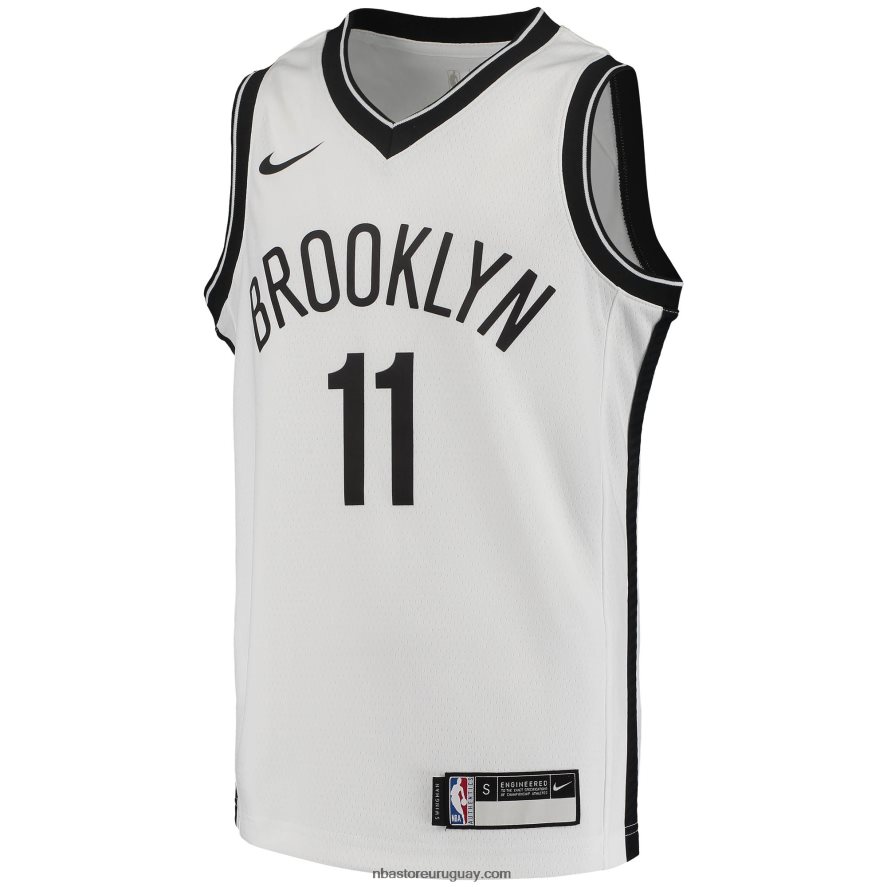 camiseta kyrie irving nike swingman de los brooklyn nets blanca 6L080N19381 NBA