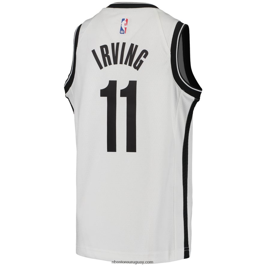 camiseta kyrie irving nike swingman de los brooklyn nets blanca 6L080N19381 NBA