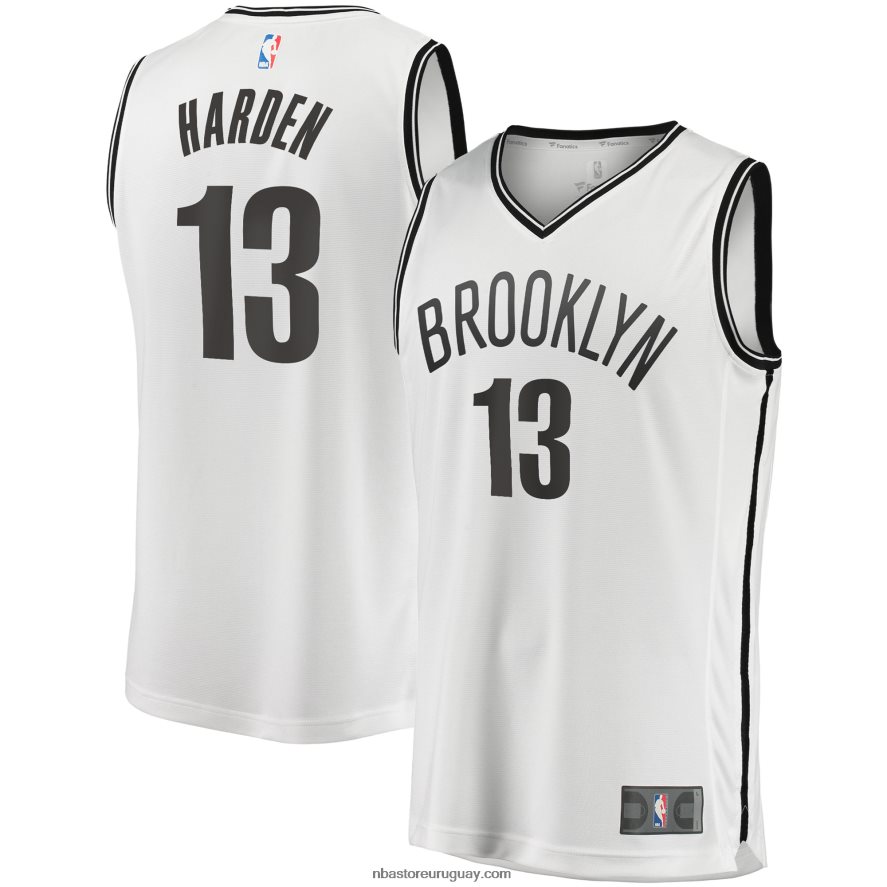 camiseta réplica de james harden blanca de los nets de brooklyn 6L080N16960 NBA