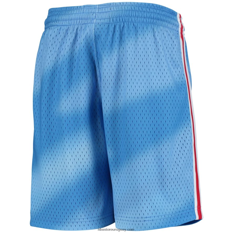 New Jersey Nets Mitchell & Ness pantalones cortos azules clásicos de madera dura Swingman 6L080N18045 NBA