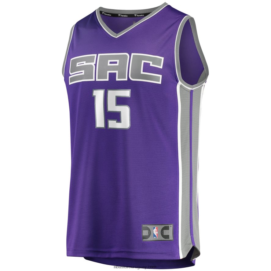 Sacramento Kings Davion Mitchell Purple 2021 draft primera ronda pick fast break réplica jersey 6L080N17013 NBA