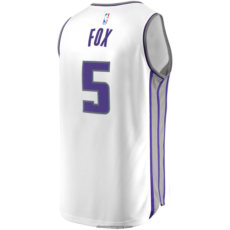 Sacramento Kings De\'Aaron Fox White Réplica de camiseta de jugador Fast Break 6L080N16796 NBA