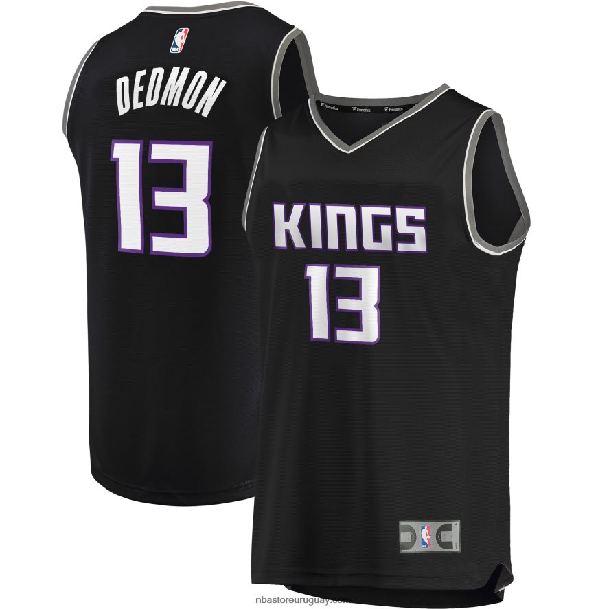 Sacramento Kings Dewayne Dedmon Réplica de jersey negro de ruptura rápida 6L080N19361 NBA