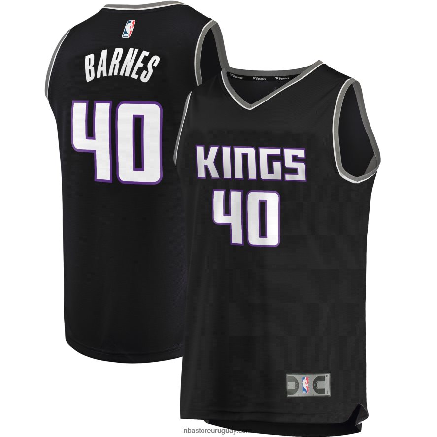 Sacramento Kings Harrison Barnes Réplica de camiseta negra de jugador Fast Break 6L080N18035 NBA