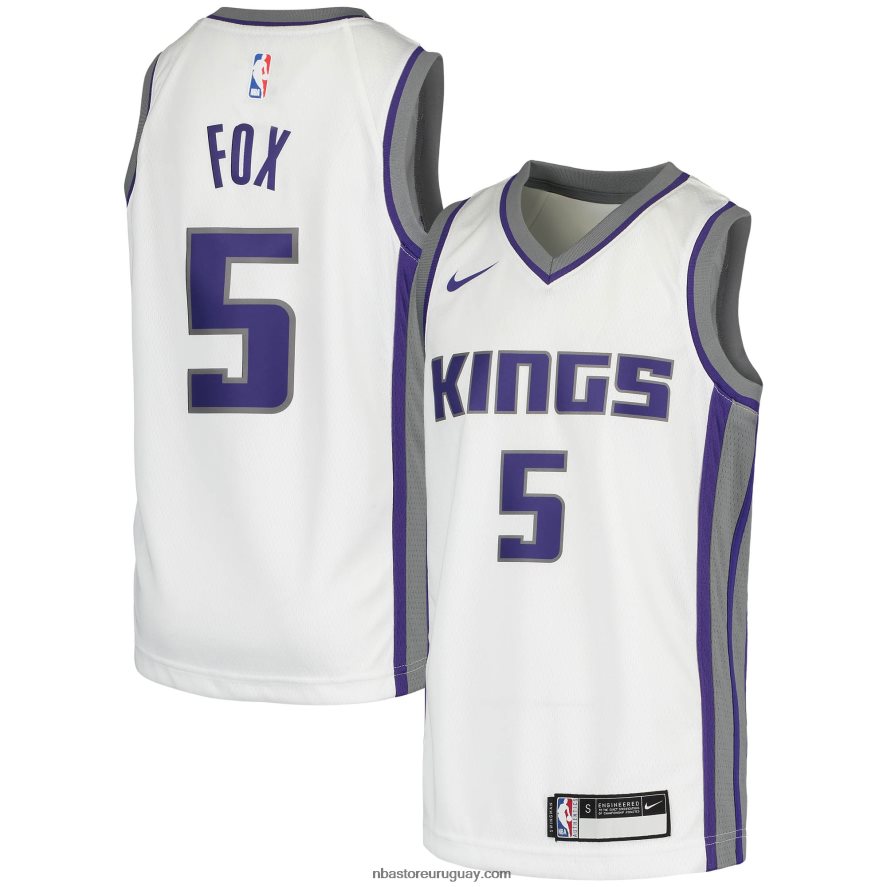 camiseta blanca swingman nike sacramento kings de'aaron fox 6L080N17052 NBA