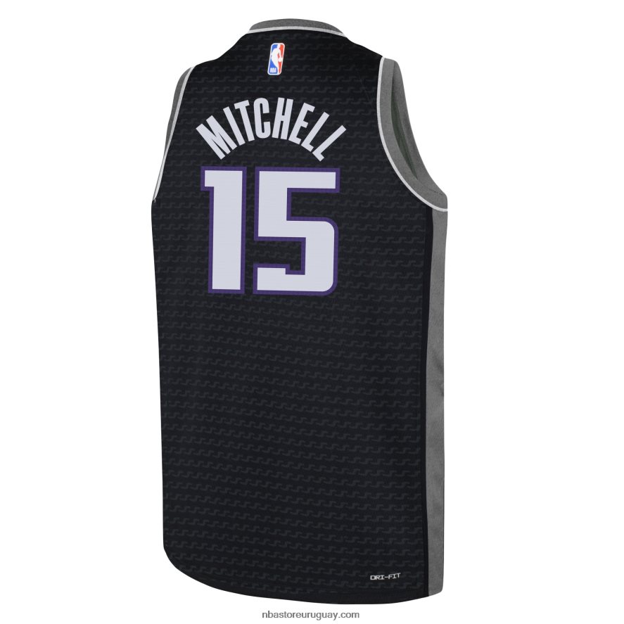 sacramento kings davion mitchell jordan marca negro swingman jersey 6L080N18039 NBA