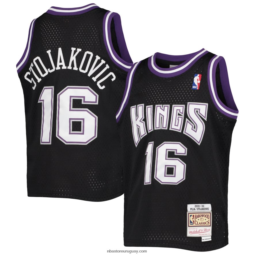 sacramento kings peja stojakovic mitchell & ness black hardwood classics swingman jersey 6L080N17661 NBA