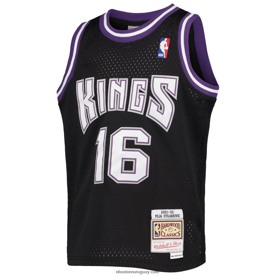 sacramento kings peja stojakovic mitchell & ness black hardwood classics swingman jersey 6L080N17661 NBA
