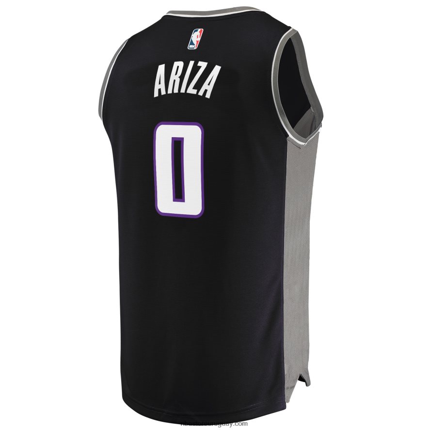 sacramento kings trevor ariza negro fast break replica jugador jersey 6L080N19781 NBA