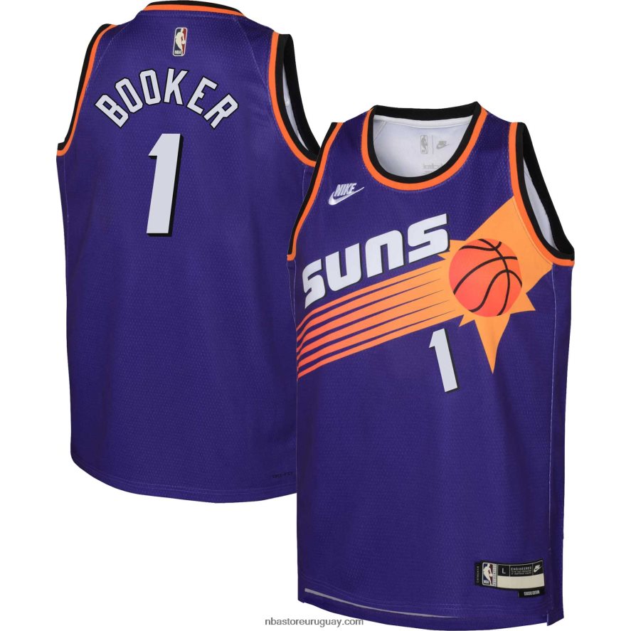 Phoenix Suns Devin Booker Nike Swingman Jersey Púrpura 6L080N16717 NBA