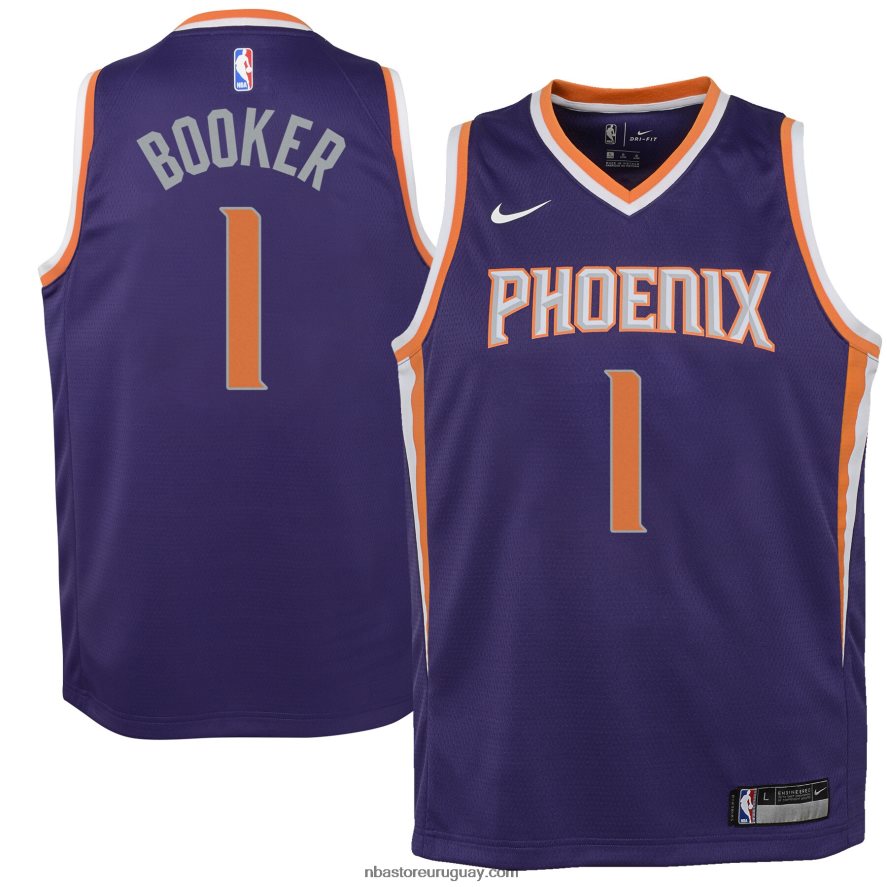 Phoenix Suns Devin Booker Nike Swingman Jersey Púrpura 6L080N17006 NBA