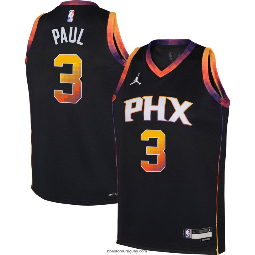 camiseta phoenix suns chris paul jordan marca negra swingman 6L080N16977 NBA