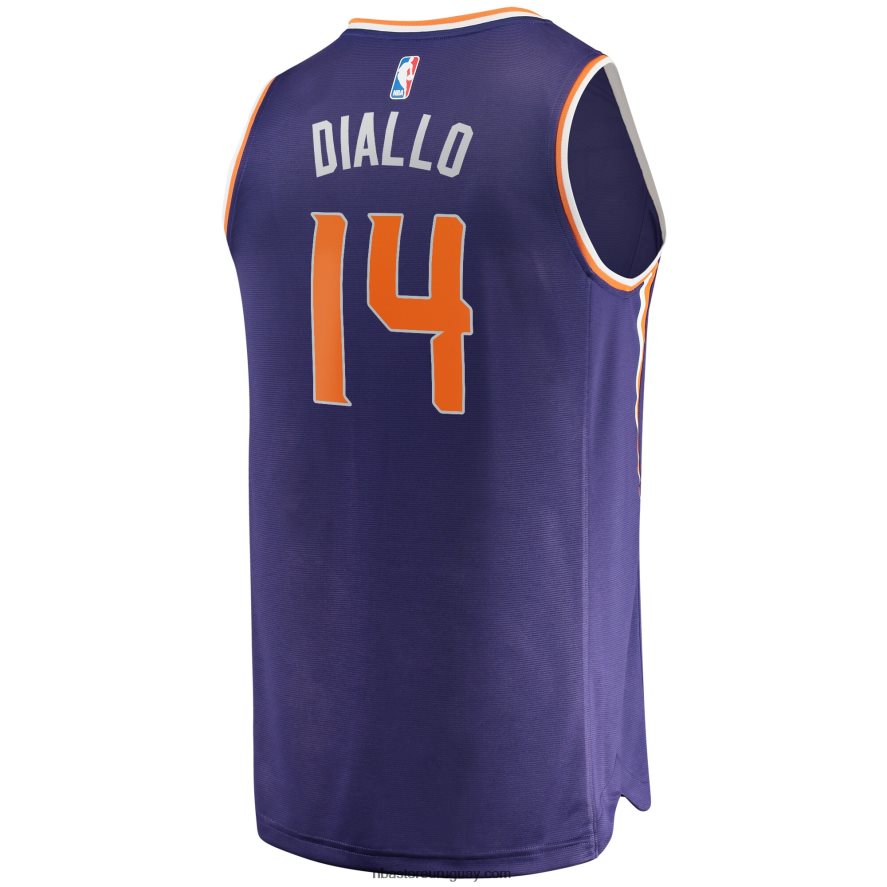phoenix suns cheick diallo púrpura fast break réplica jugador jersey 6L080N18534 NBA