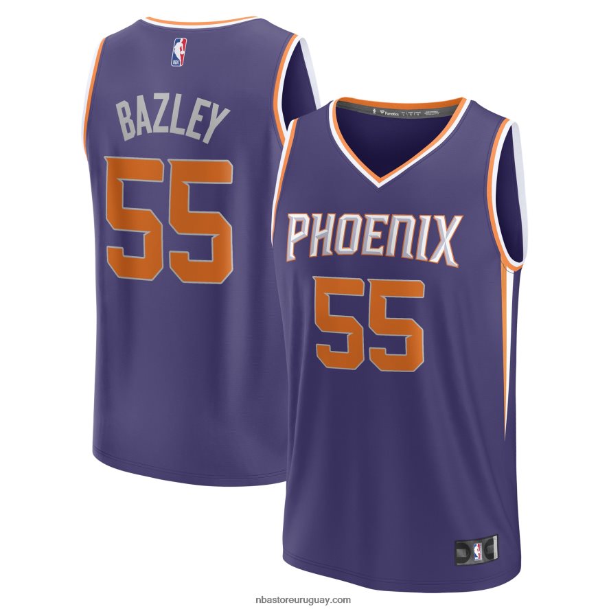 phoenix suns darius bazley camiseta de jugador de descanso rápido púrpura 6L080N17608 NBA