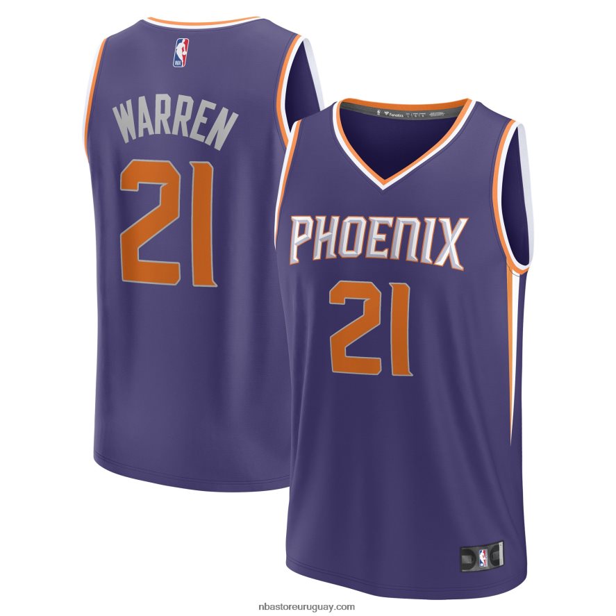 phoenix suns tj warren camiseta de jugador de descanso rápido púrpura 6L080N17607 NBA