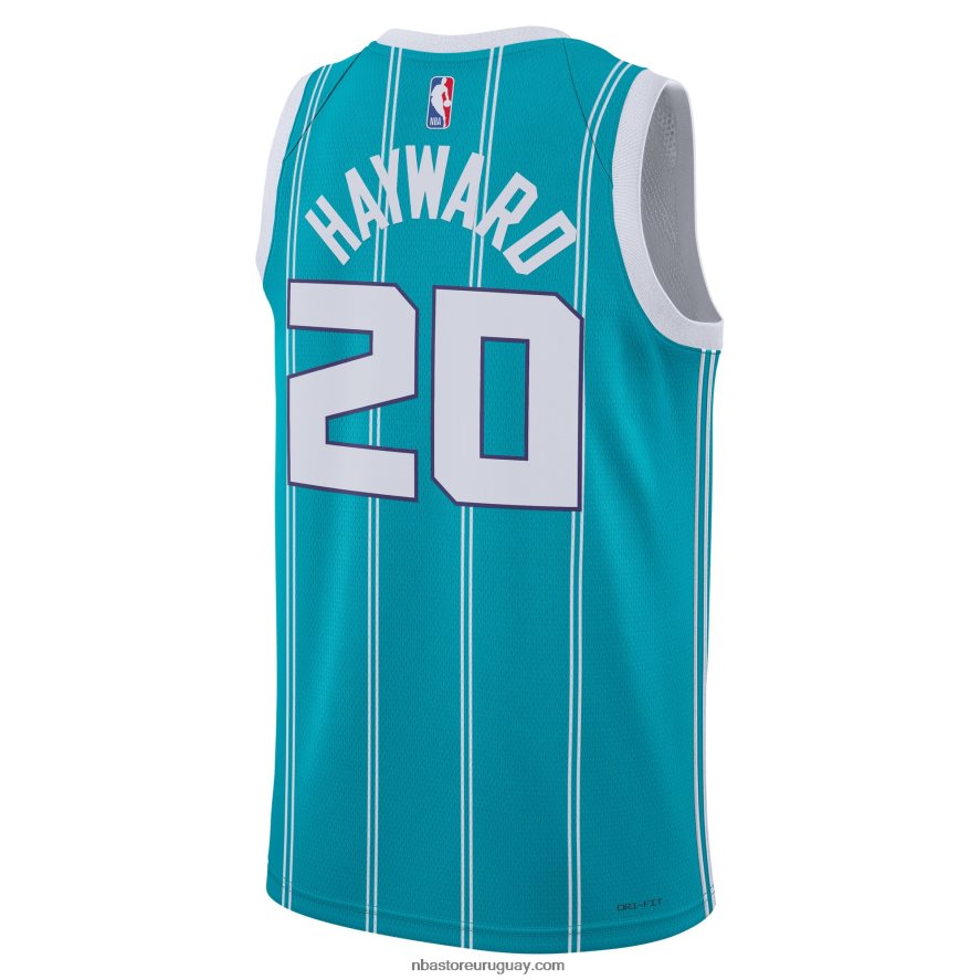camiseta charlotte hornets gordon hayward nike verde azulado swingman 6L080N8559 NBA
