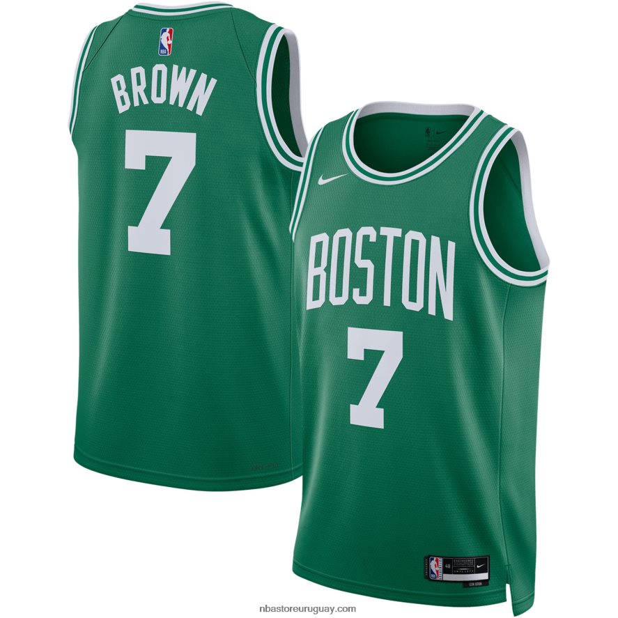 camiseta boston celtics jaylen marrón nike kelly verde swingman 6L080N54 NBA