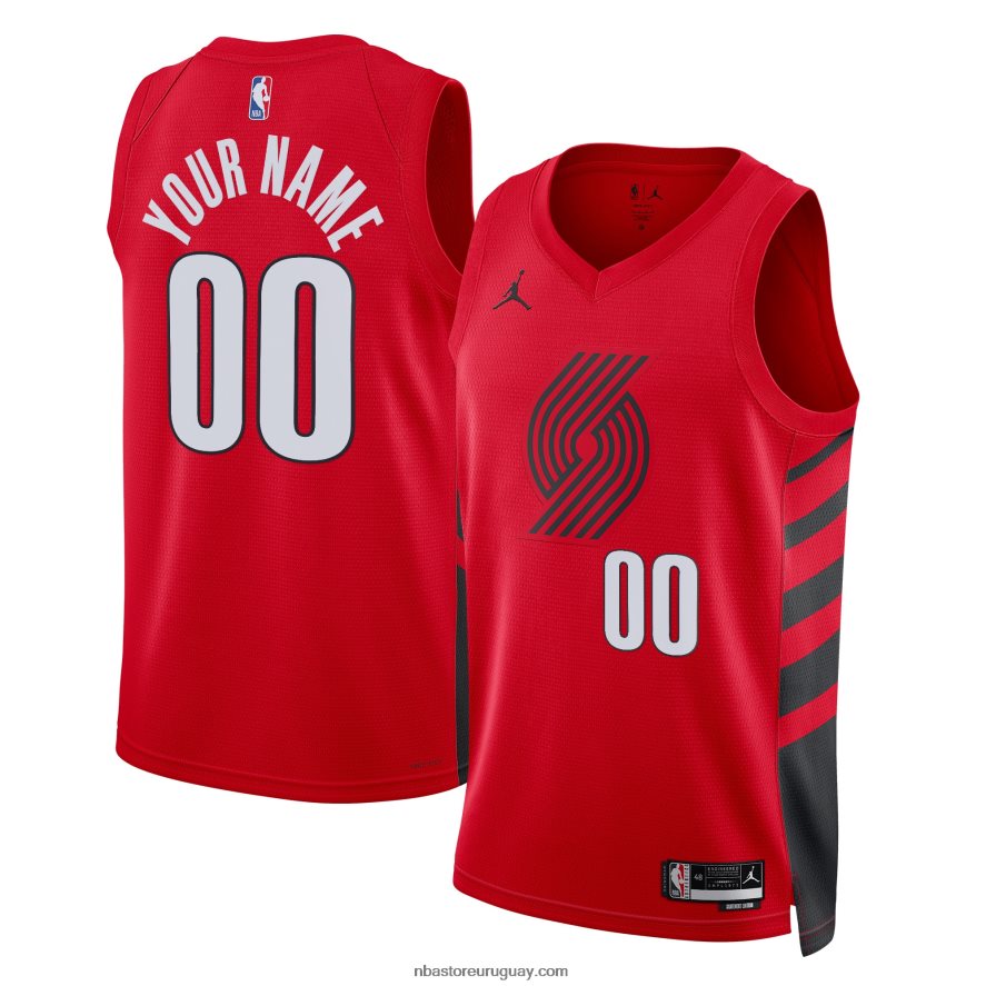 portland trail blazers jordan brand rojo swingman jersey personalizado 6L080N7639 NBA