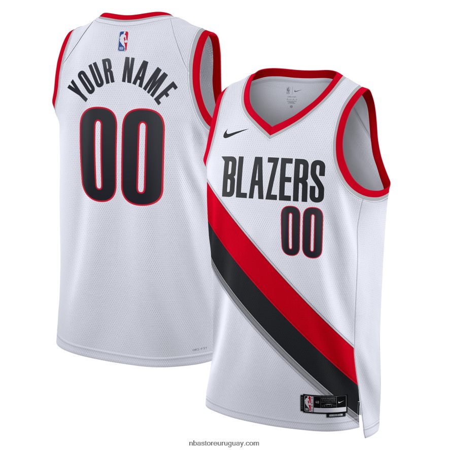 portland trail blazers nike blanco swingman camiseta personalizada 6L080N8747 NBA