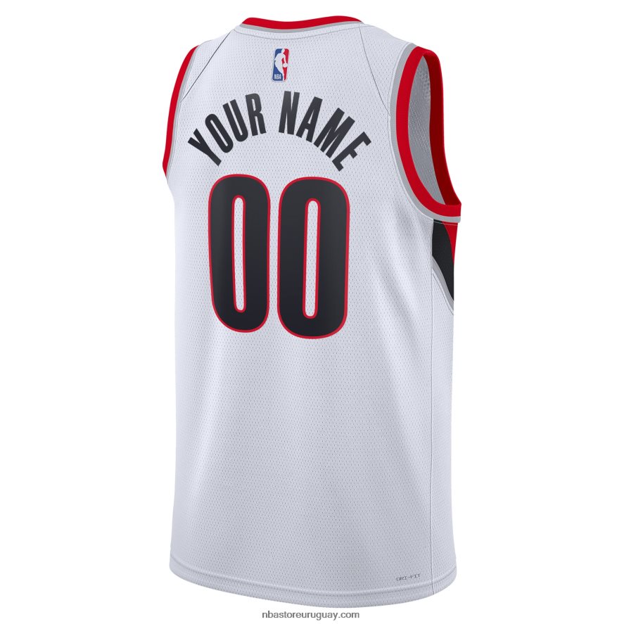 portland trail blazers nike blanco swingman camiseta personalizada 6L080N8747 NBA