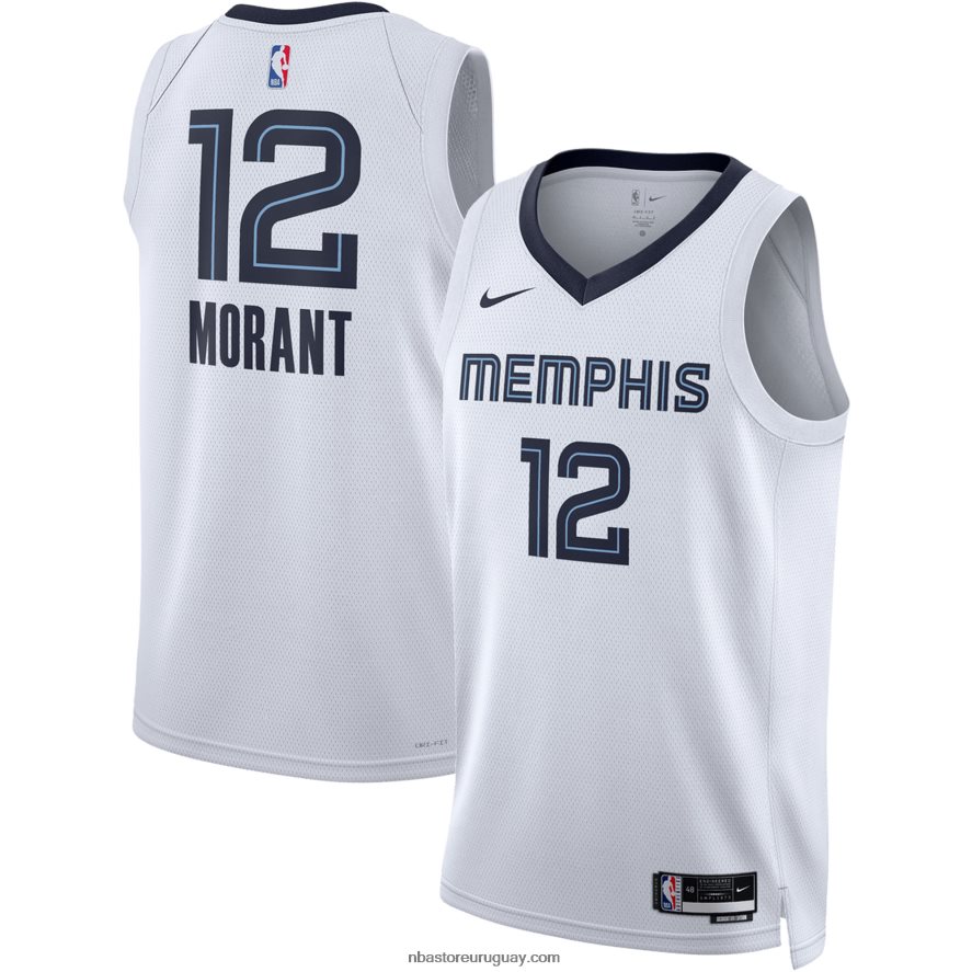 camiseta memphis grizzlies ja morant nike swingman blanca 6L080N50 NBA