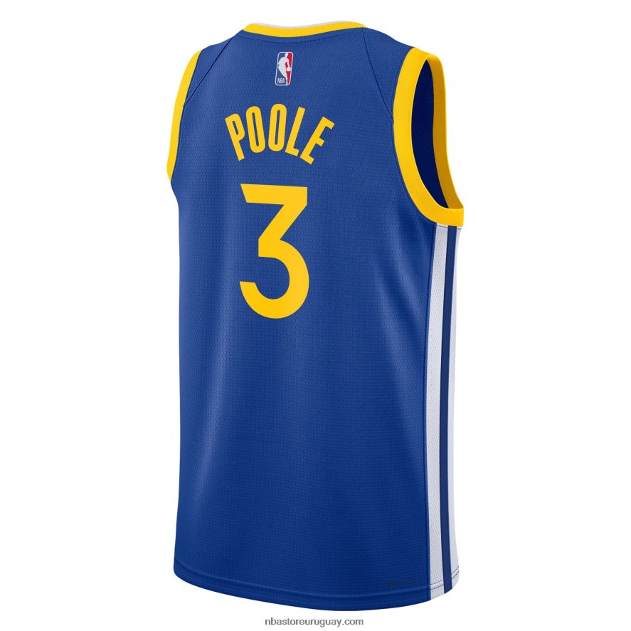 camiseta de los guerreros del estado dorado jordan poole nike royal swingman 6L080N5156 NBA
