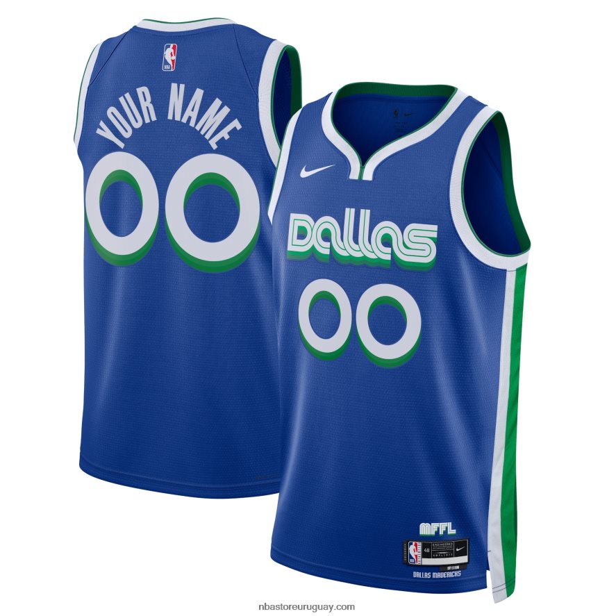 Dallas Mavericks Nike azul Swingman camiseta personalizada 6L080N1638 NBA