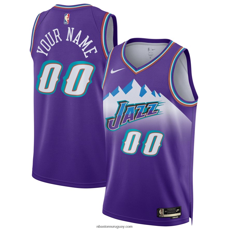 camiseta de utah jazz nike púrpura personalizada swingman 6L080N165 NBA