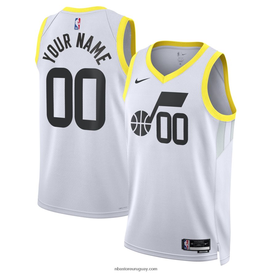 camiseta utah jazz nike blanca swingman personalizada 6L080N3463 NBA